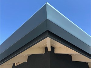 Blue Fascia Gutter Mitre